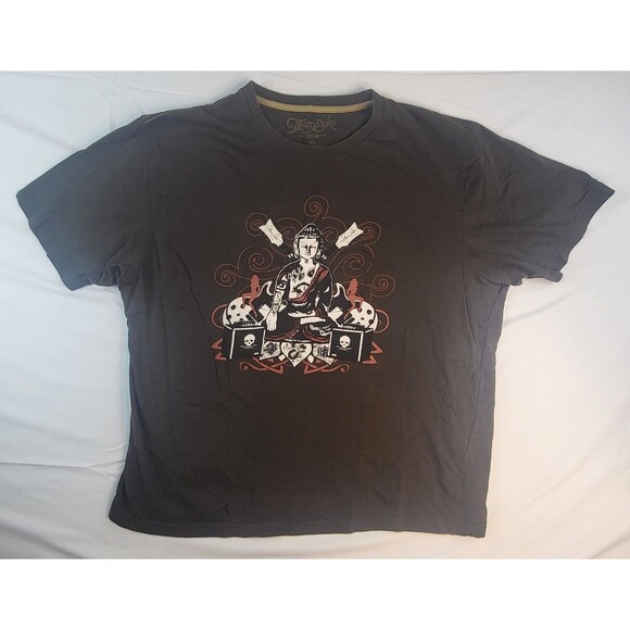 Vintage Marc Ecko Cut & Sew Brown Graphic T-Shirt Size XL Y2K Grunge - Picture 1 of 6
